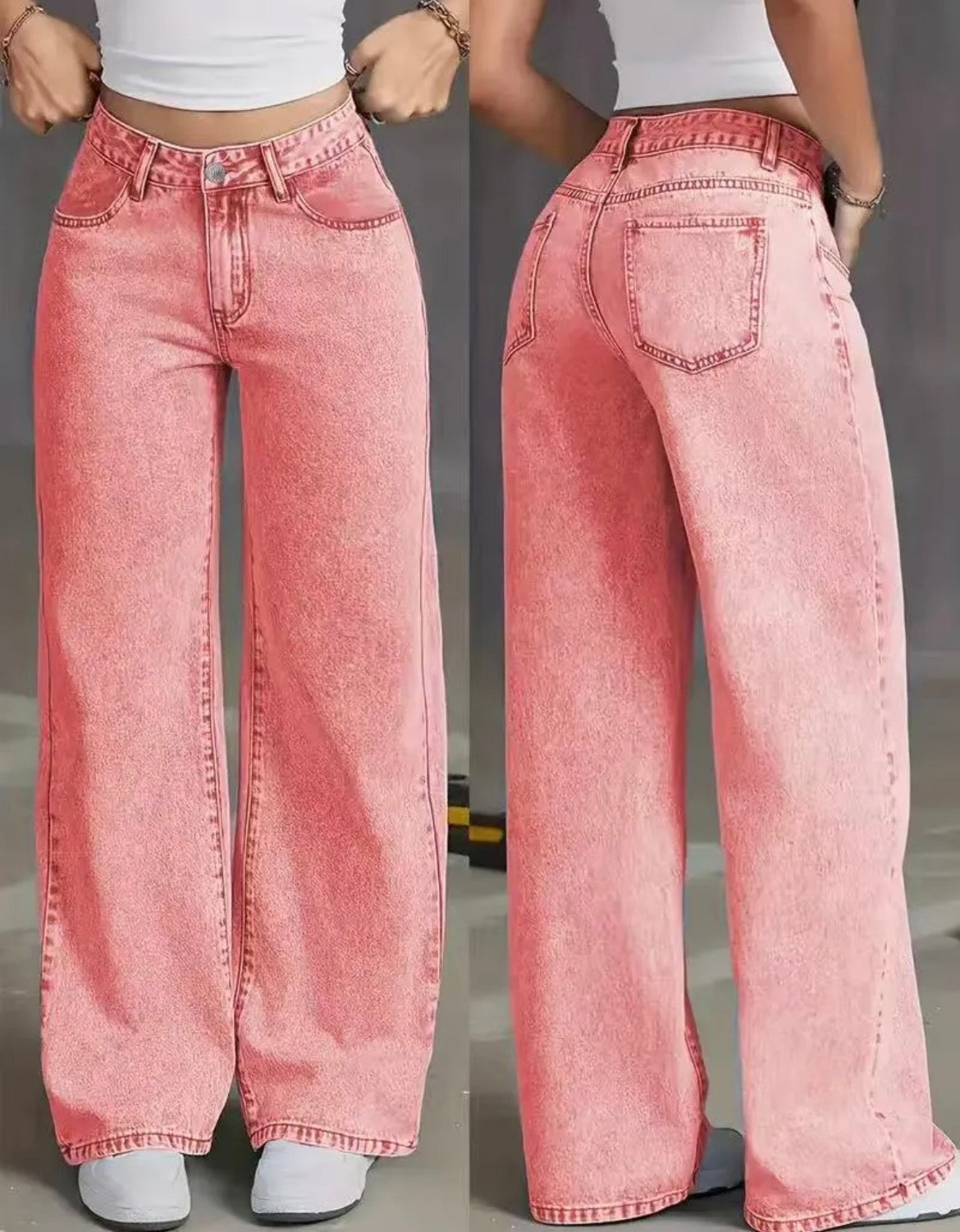 Wide leg jeans